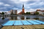 Nad rzeką Elbląg powstaje nowoczesna baza sportów wodnych! (+ zdjęcia)